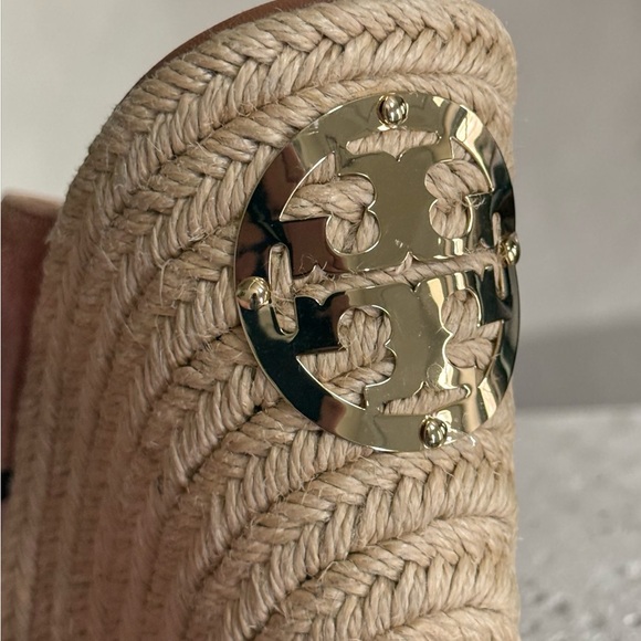 Tory Burch Women’s Suede Espadrille Wedge Slide Sandals in Brick! Size 6.5 - Picture 10 of 12